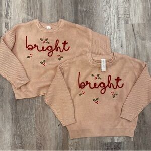 2 holiday knit sweaters